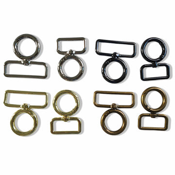 Kiwi Bagineers swivel-hook Swivel with Ring Hook (Gate ring style) By Kiwi Bagineers.  Pack of 2.