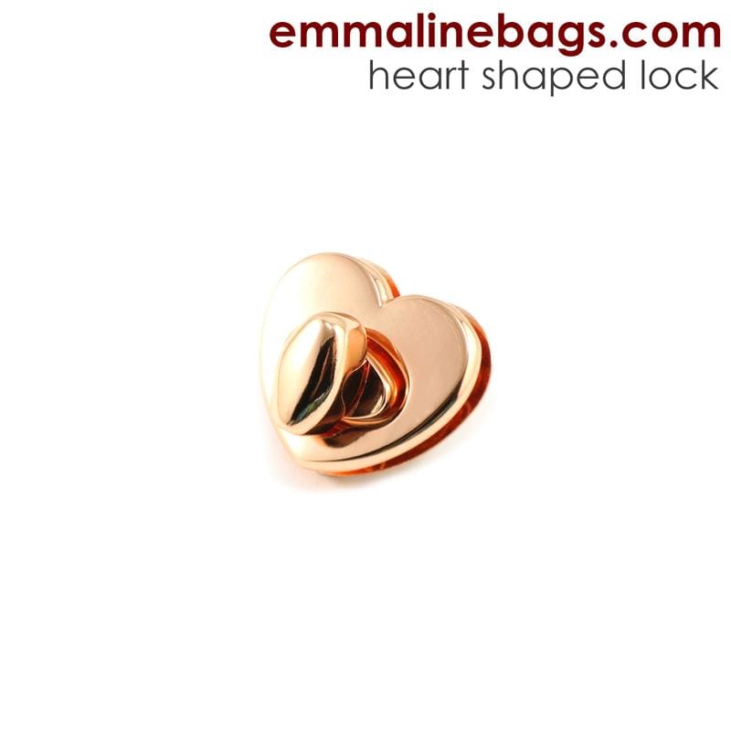 Heart Shaped Bag Lock - Emmaline Bags - Kiwi Bagineers