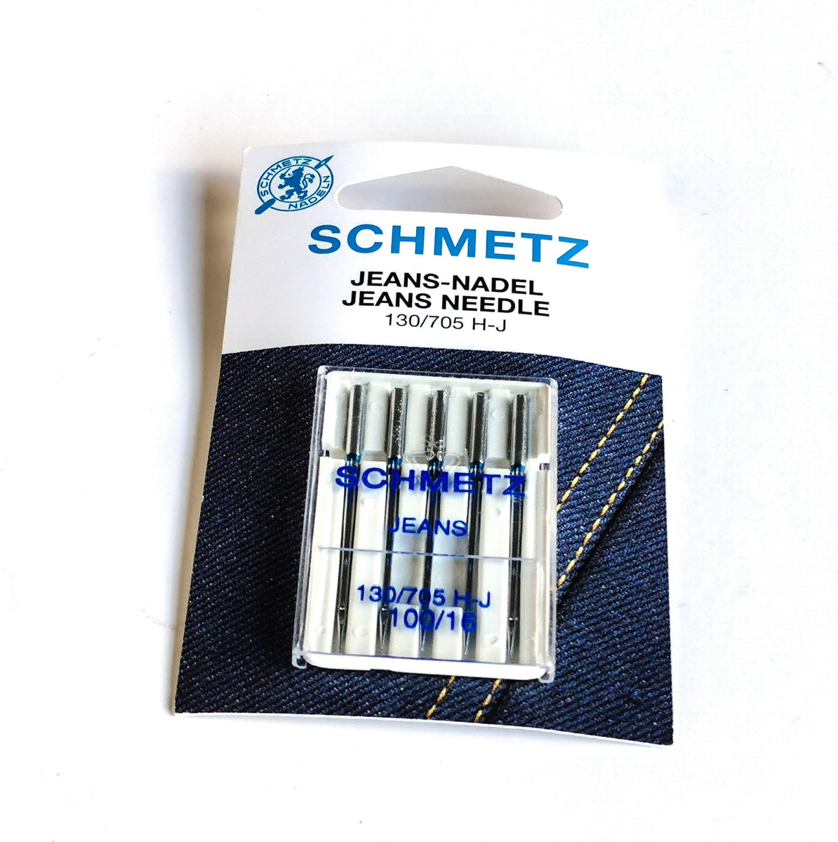 Heavy Duty Needles - Schmetz 100/16 Jeans/Denim Needles for Sewing Machines  (Pack of 5) — The Mountain Thread Company (TM)