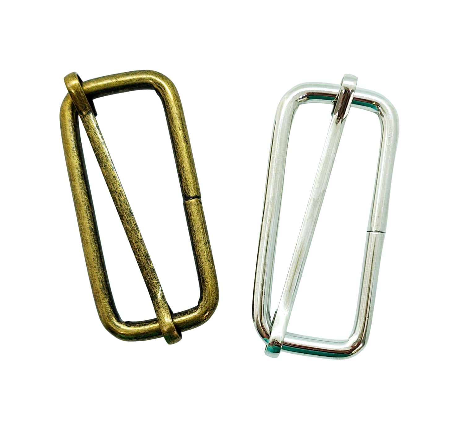 Kiwi Bagineers Sliders Antique Brass- Sold individually Adjustable Strap Sliders 2" (50mm) sold individually