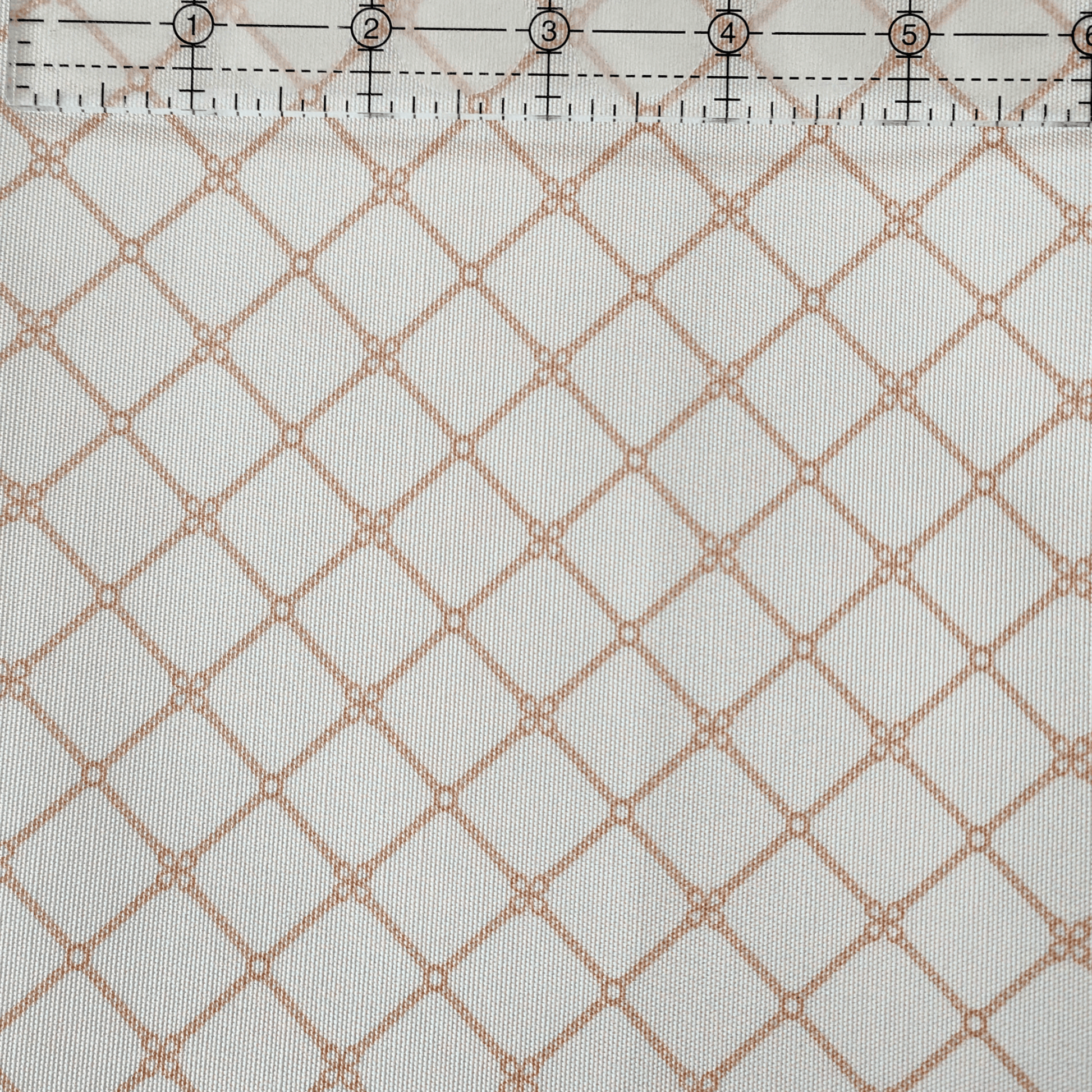 Kiwi Bagineers Fabric Chainlink beige Soft Water Resistant Canvas Fabric for Bag Making | 260gsm Polyester | Sold by Half Metre