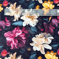 Kiwi Bagineers Fabric Cotton Canvas Fabric for Bag Making – Romantic Floral | 250gsm | Sold by Half Metre