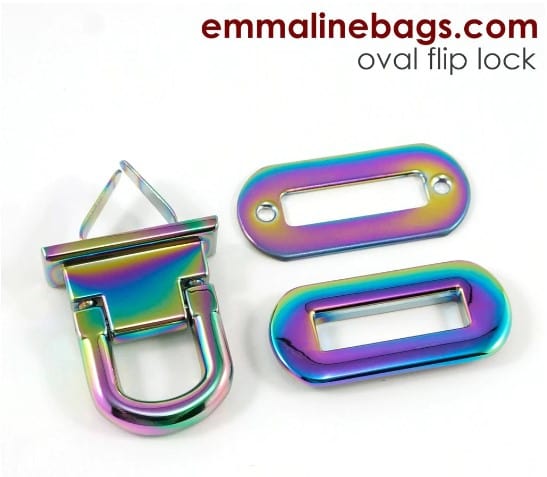 Kiwi Bagineers flip-lock De-stash Oval Flip Lock - Emmaline Bags