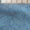 Kiwi Bagineers Fabric Embossed BLue Soft Water Resistant Canvas Fabric for Bag Making | 260gsm Polyester | Sold by Half Metre