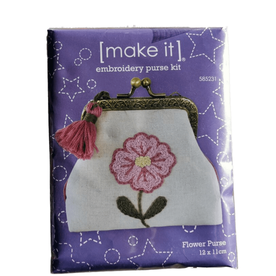 Kiwi Bagineers Bag Kit Embroidery Purse Kit