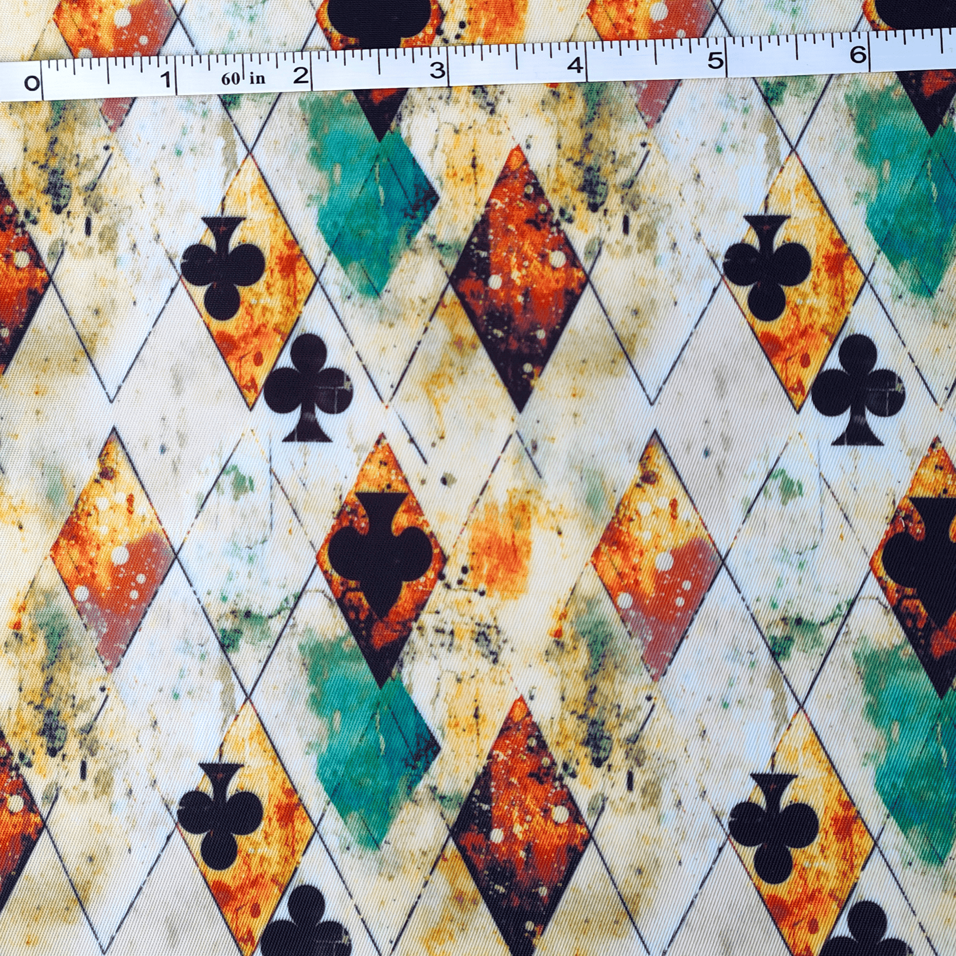 Kiwi Bagineers Fabric Grunge Diamonds Bonded Nylon Fabric for Bag Making – Twill Finish (firm)