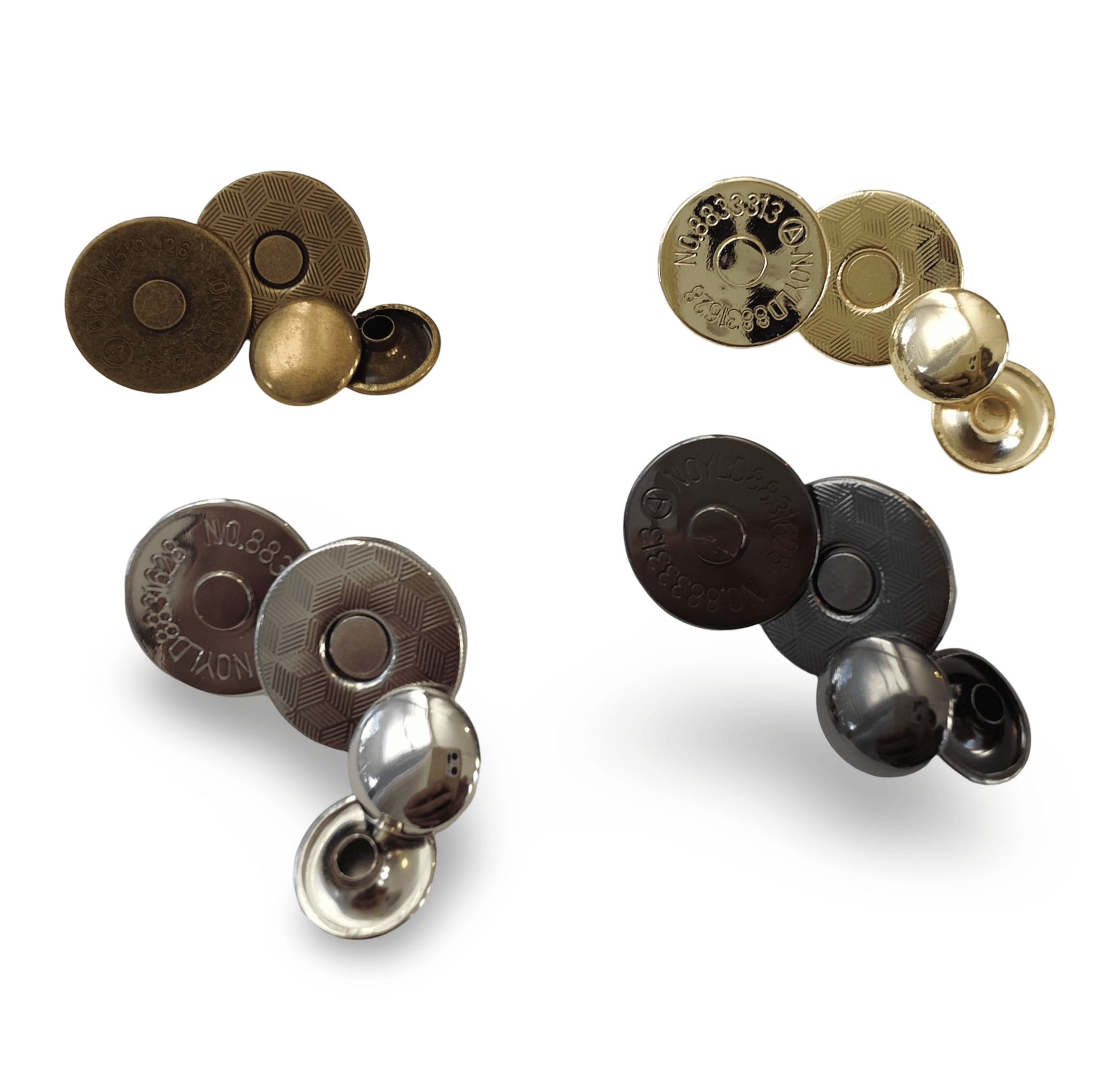 Kiwi Bagineers magnetic rivet snap Magnetic Rivet Snaps, Slimline 18mm ...