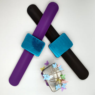 Kiwi Baginners Pin cushiojn Magnetic Wrist Pin Cushion for Sewing – Snap Band Tool