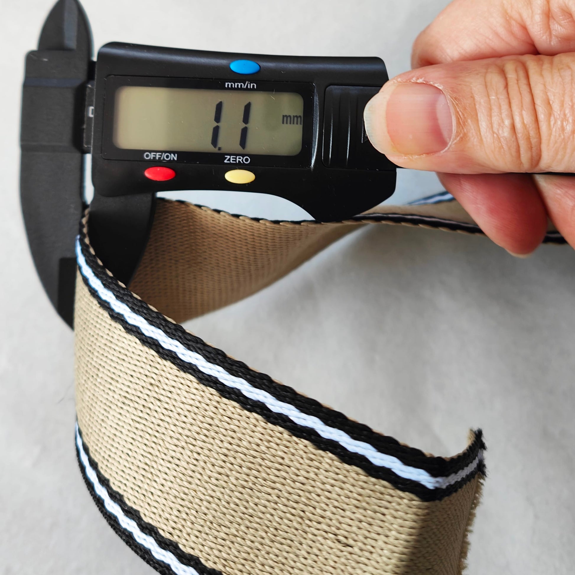 Kiwi Bagineers Webbing Neutral Bag strap Webbing 38mm (1"or 11/2") polyester Webbing | Sold per 0.5m