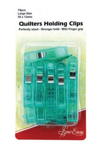Kiwi Bagineers Tools Quilters Long Clips by Sew Easy Pack of 15