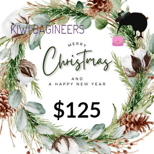 Kiwi Bagineers Gift Card $125.00 Kiwi Bagineers Christmas Gift Cards. From $25 to $150.
