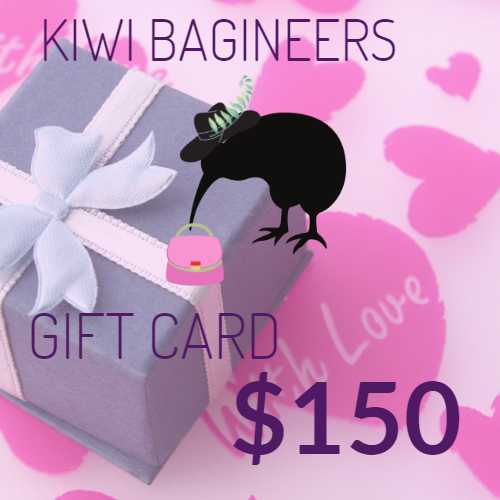 Kiwi Bagineers Gift Card $150.00 Kiwi Bagineers Gift Card. From $25 to $150.