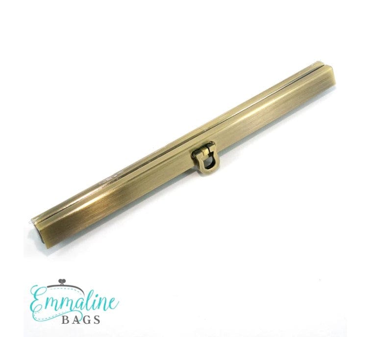 Kiwi Bagineers Locks and closures 7 1/2" (19mm) / Antique Brass Wallet Closure 7 1/2" wide (19cm) By Emmaline Bags