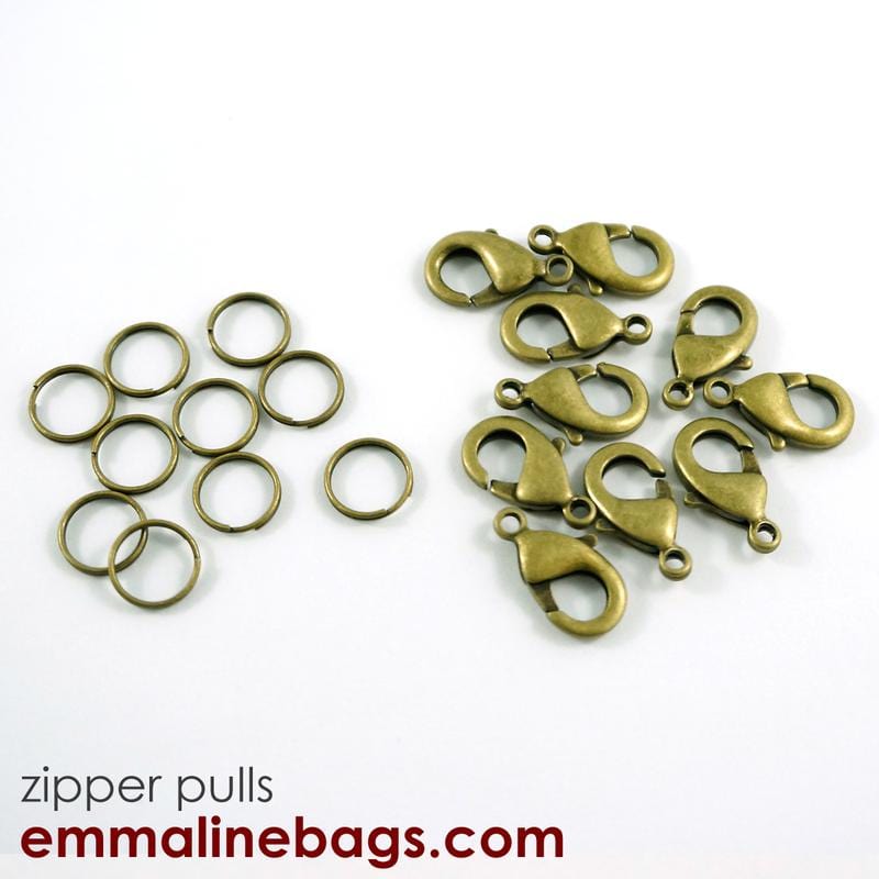 Hooks and Rings for Zipper Pulls (10 Pack) - Kiwi Bagineers