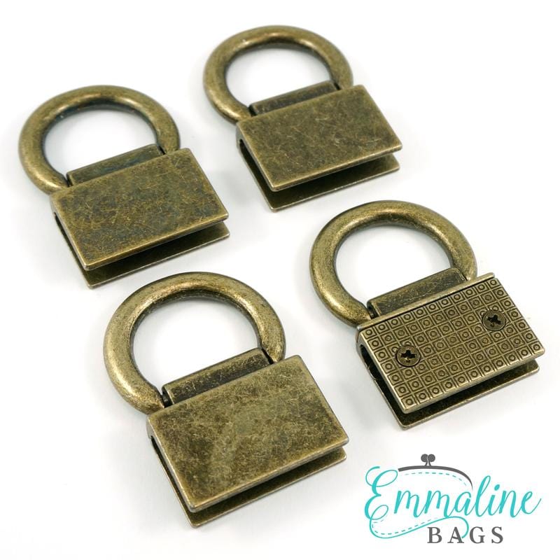 Strap anchor: "edge connectors" (4 pack) by Emmaline Bags - Kiwi Bagineers