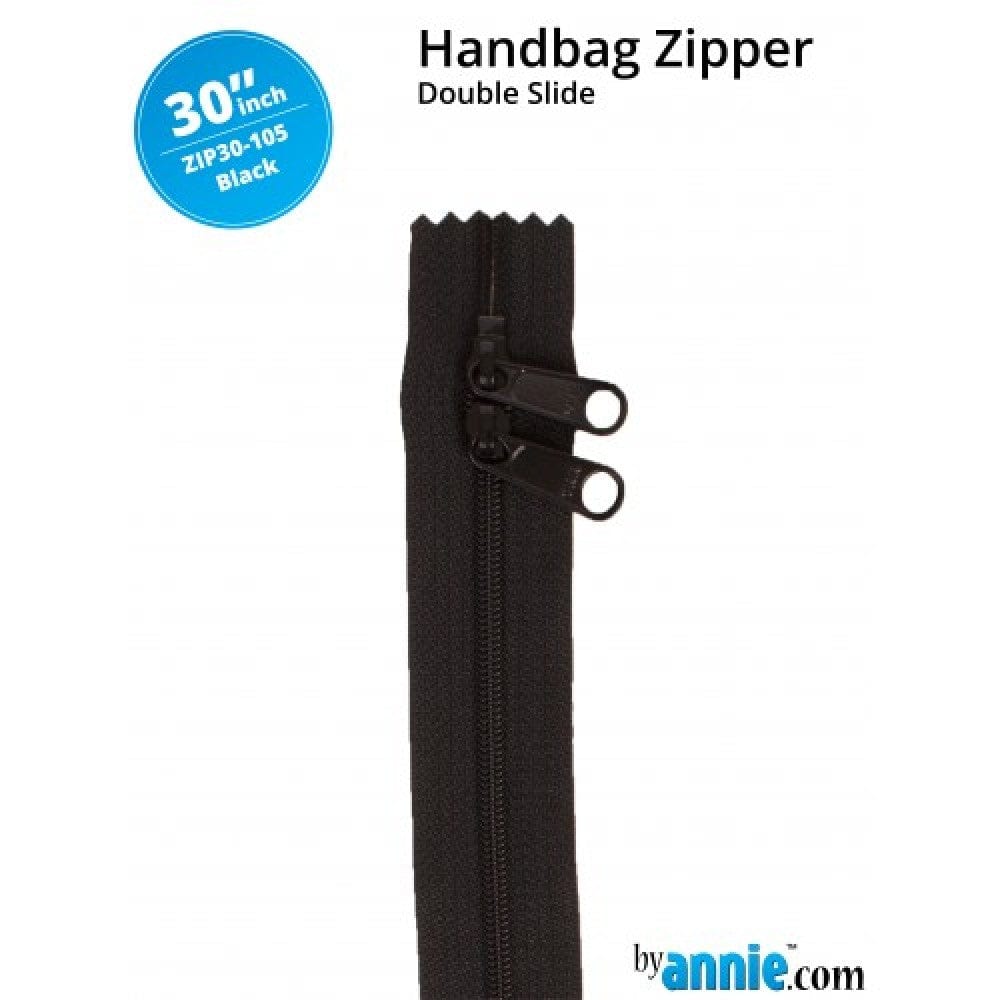 Kiwi Bagineers Zipper Black ByAnnie bag Zipper size #4.5 with two pulls 30"