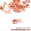 Double Cap Rivets - X-Large (9 mm Cap x 12 mm Post)(50 Pack) By Emmaline Bags - Kiwi Bagineers