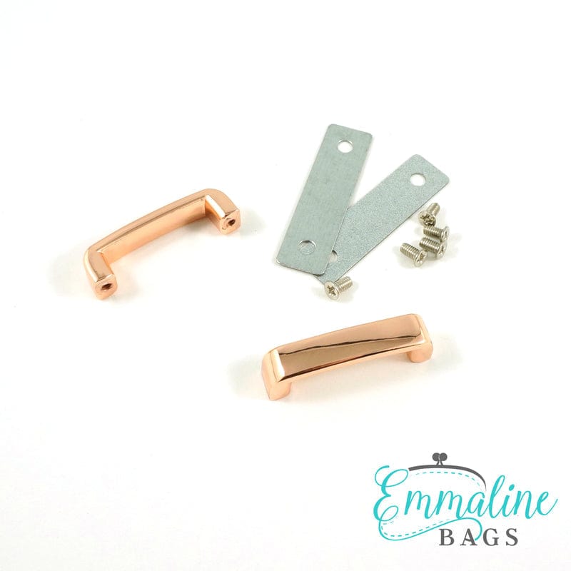 Kiwi Bagineers Copper / Rose Gold Strap Keepers 1" By Emmaline Bags