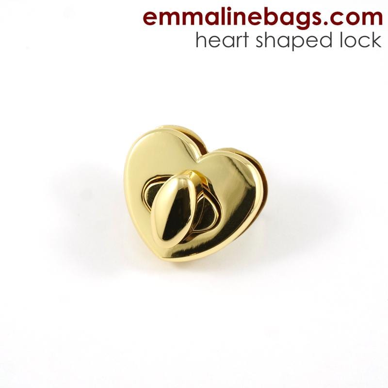 Heart Shaped Bag Lock - Emmaline Bags - Kiwi Bagineers