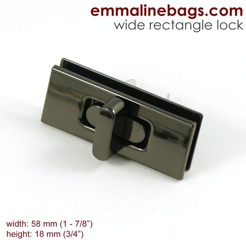 Wide Rectangular Bag Lock By Emmaline Bags - Kiwi Bagineers