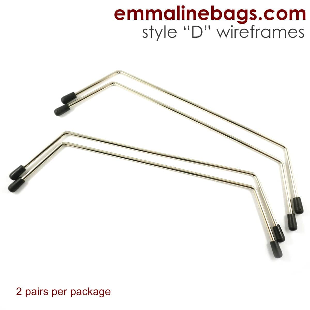 Internal Wire Frames - Style D (1 pair) Emmaline Bags - Kiwi Bagineers