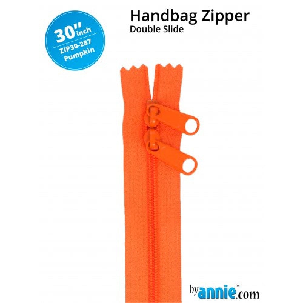 Kiwi Bagineers Zipper Pumpkin ByAnnie bag Zipper size #4.5 with two pulls 30"