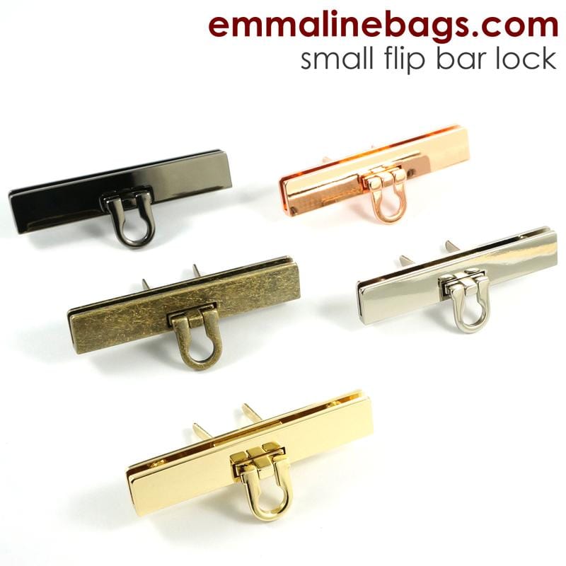 Small Bar Lock with Flip Closure - Emmaline Bags - Kiwi Bagineers
