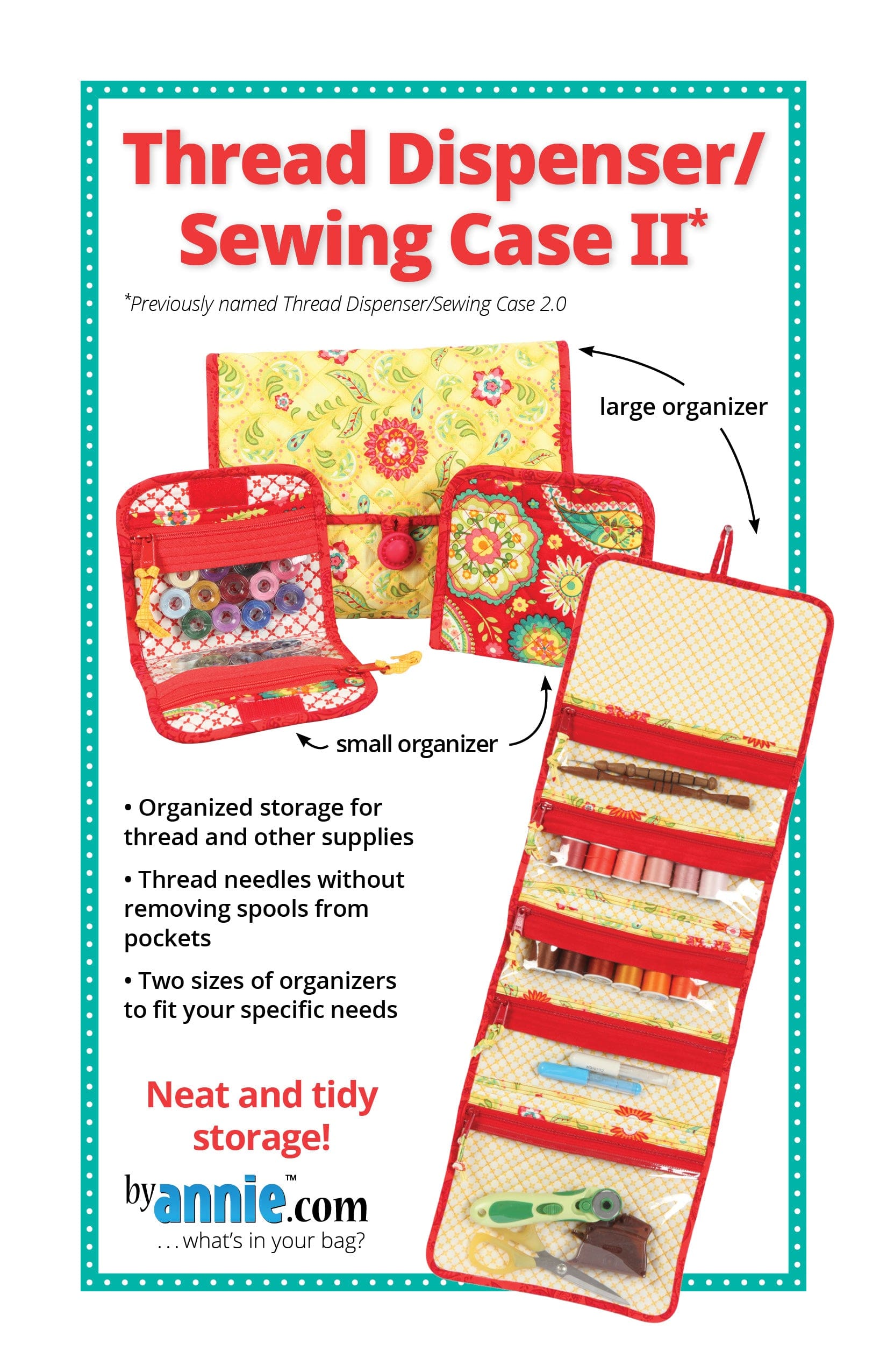 Thread Dispenser Sewing Case - Pattern ByAnnie - Kiwi Bagineers